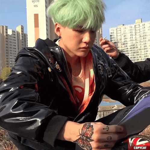 Mint Yoongi Min Yoongi GIF
