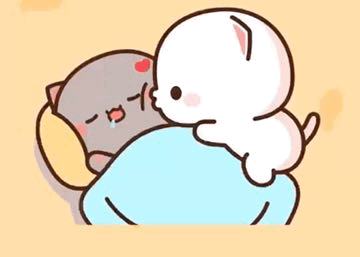 Mochi Cat Kiss GIF