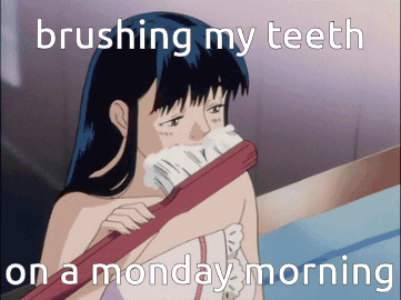 Monday Toothbrush GIF