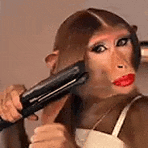 Monkey Hair GIF