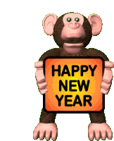 Monkey New Year Happy New Year Sticker Sticker