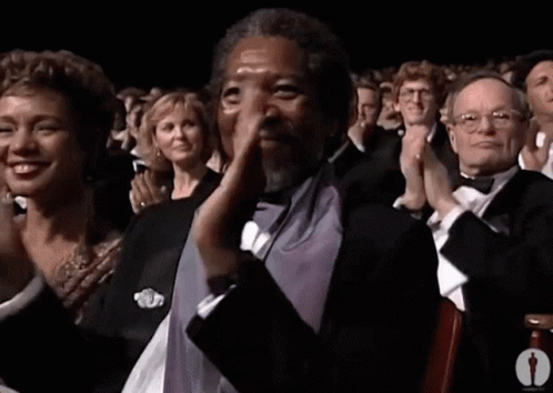 Morgan Freeman Applause GIF