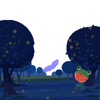 Mostly Cloudy Froggy Sticker
