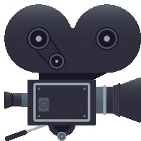 Movie Camera Objects Sticker