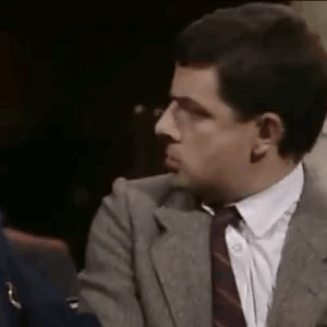 Mr Bean Church GIF