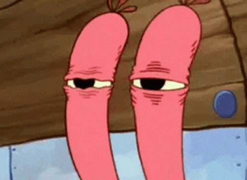 Mr Krabs Tired GIF