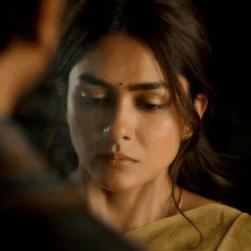 Mrunal Thakur Crying GIF