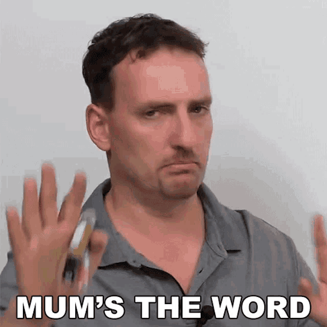 Mums The Word Adam GIF