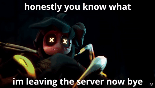 Murder Drones Leaving A Server GIF