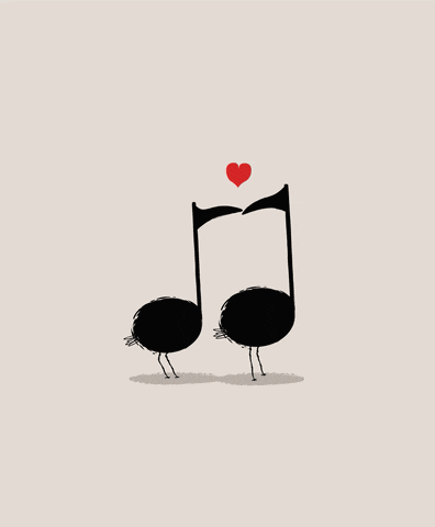 Music Kiss GIF