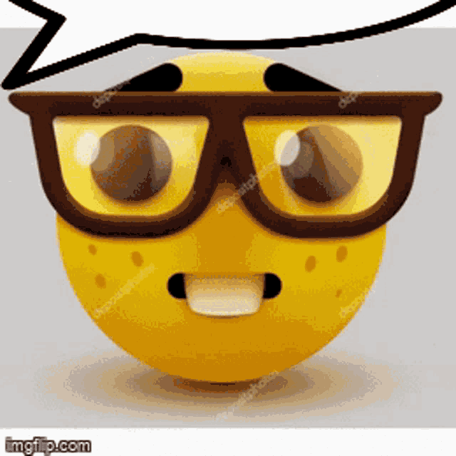 Nerd Nerd Emoji GIF