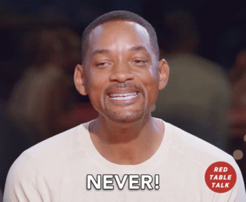 Never Will Smith GIF