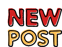 New Post Text Sticker