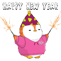 New Year Happy New Year Sticker