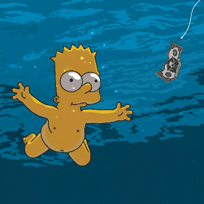 Nirvana The Simpsons GIF