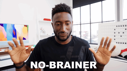 No-brainer Marques Brownlee GIF