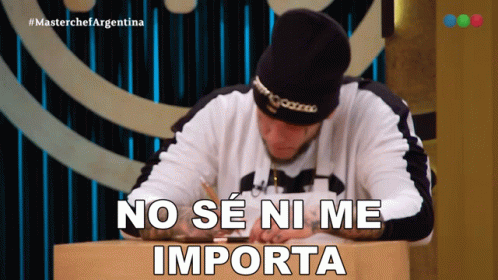 No Se Ni Me Importa Alex Caniggia GIF