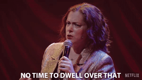 No Time To Dwell Over That Rachel Bloom GIF
