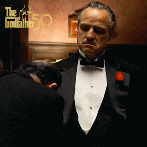 Nod Don Vito Corleone GIF