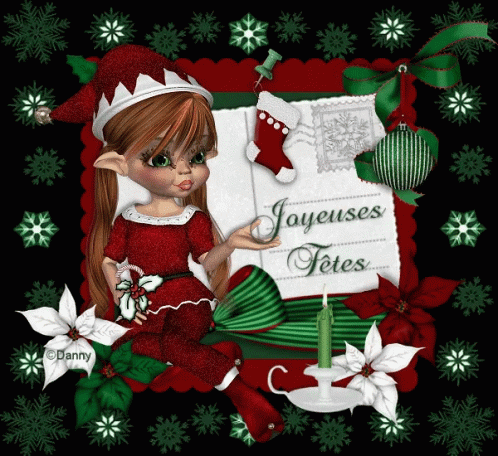 Noe L Joyeuses Fêtes Merry Christmas GIF