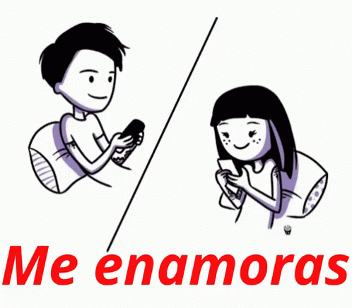 Novios Texteando Durante La Noche GIF