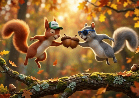 Nutbump Squirrel GIF