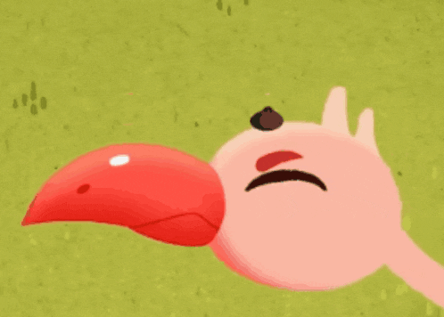 Odo Flamingo GIF