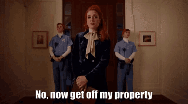 Off My Property Jo Newmarch GIF
