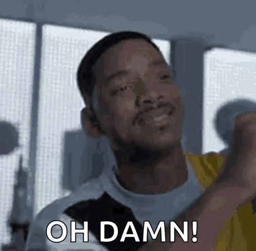 Oh Damn Will Smith GIF