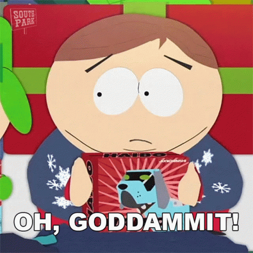Oh Goddammit Eric Cartman GIF