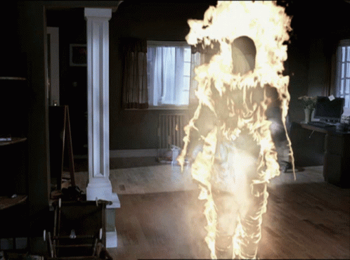 On Fire Supernatural GIF