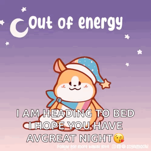 Out-of-energy Sleepy-time GIF