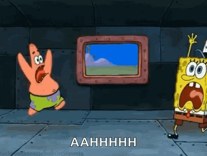 Panic Spongebob GIF