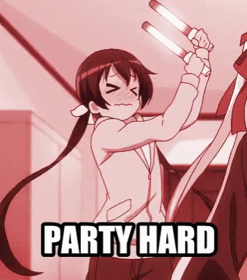 Party Hard Anime GIF