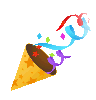 Party Popper Joypixels Sticker