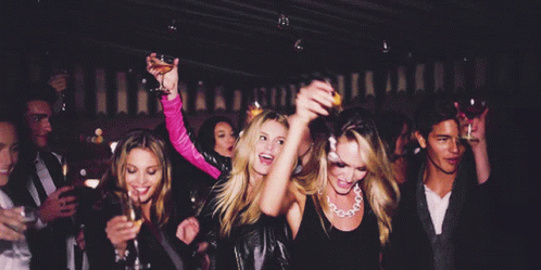 Partying New Years Eve Birthday Party GIF