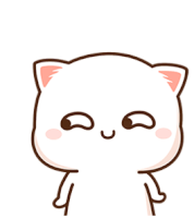 Peach Cat Cute Sticker