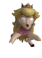 Peach Mario Sticker