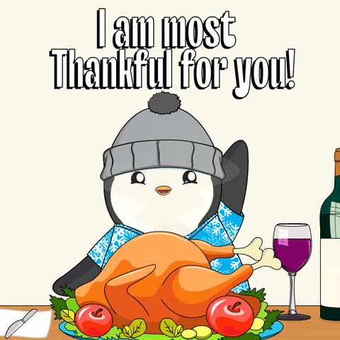 Penguin Thanksgiving GIF