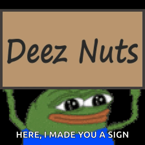 Pepe Deez Nuts Pepe The Frog GIF