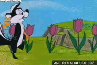 Pepe Le Pew Dead Flowers GIF