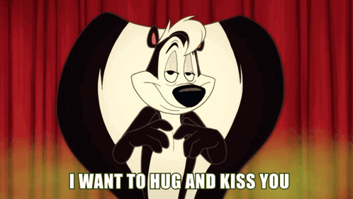 Pepe Le Pew Hug GIF