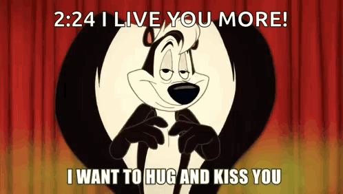 Pepe Le Pew Hug GIF