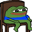 Pepe The Frog Sitting Chillin Sticker