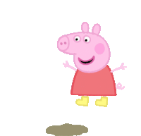 Peppa Pig Muddy Puddles Sticker