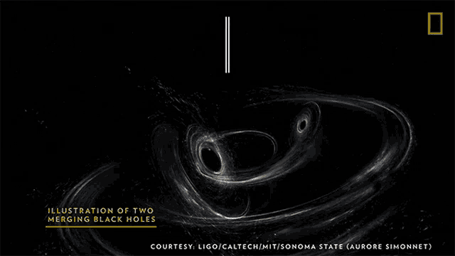 Picked Up A Space Time Distortion Caused By The Collision Of Two Black Holes National Space Day GIF