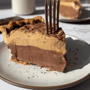 Pie Espresso Dark Chocolate Cream Pie GIF