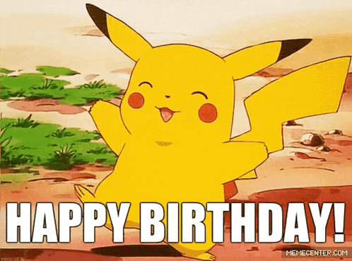 Pikachu Hbd GIF