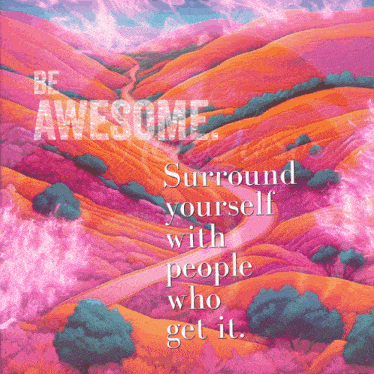 Pink Be Awesome GIF