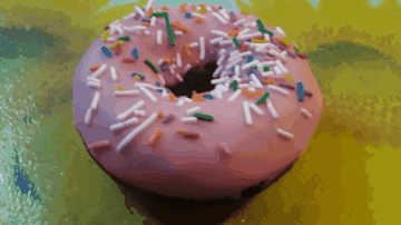 Pink Frosting Donut Donuts GIF